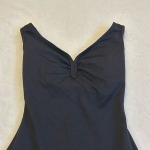 Black V Neck Leotard
